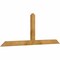 Ekena Millwork Portland Rough Sawn Timber Gable Bracket, Western Red Cedar, 72"W x 27"H x 2"D x 4"F, 9/12 Pitch GBW072X27X0204POR00RWR - alternate 2